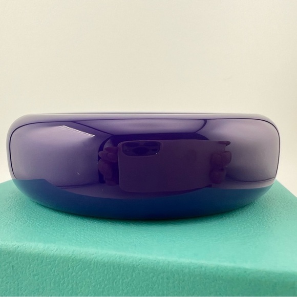 Tiffany & Co. Elsa Peretti Purple Doughnut Lacquer Bangle 💜 - Picture 7 of 10